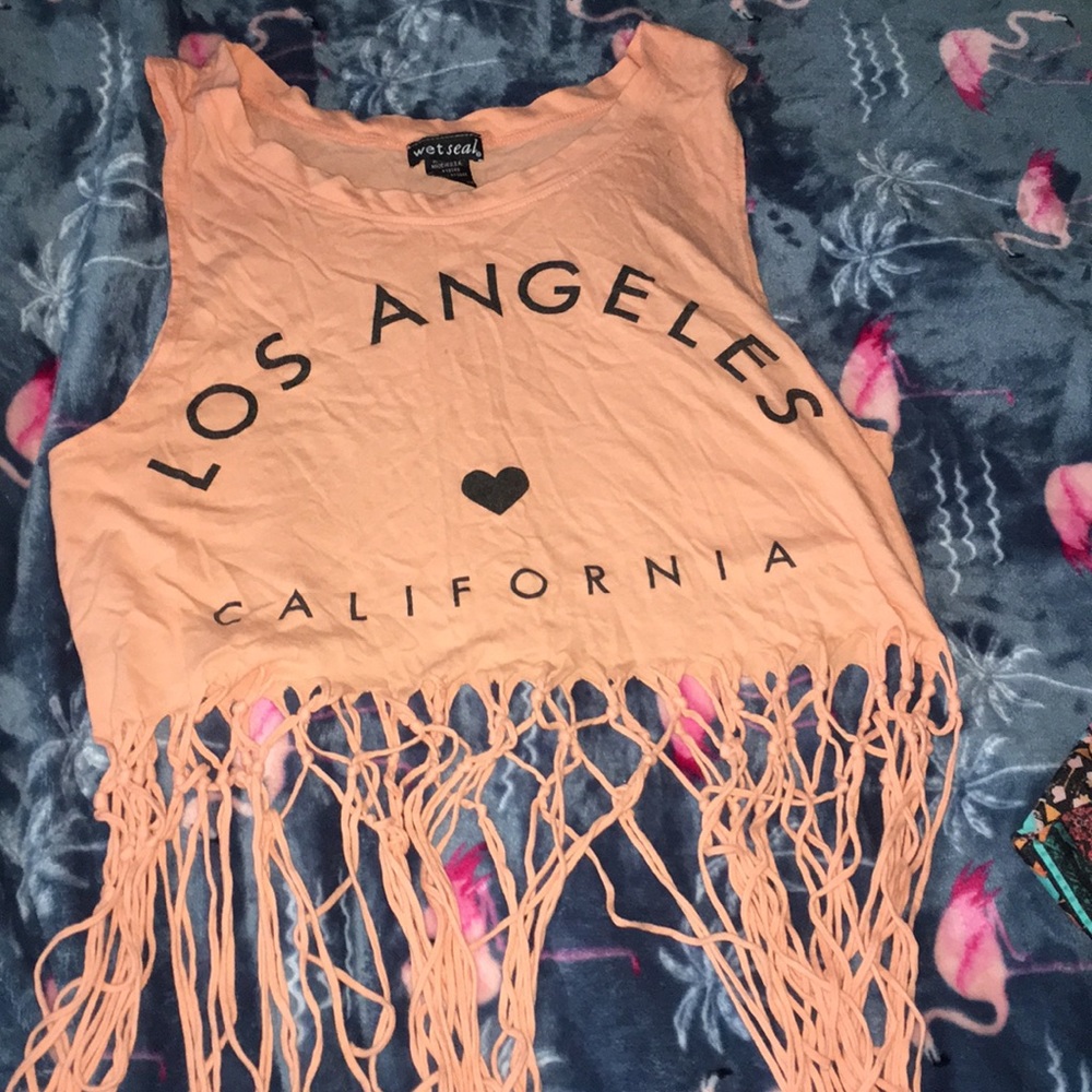 Los Angeles California crop top